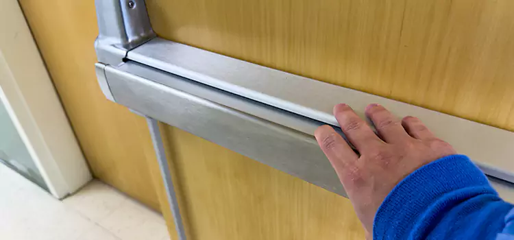 Installing a Push Bar on a Door Centereach